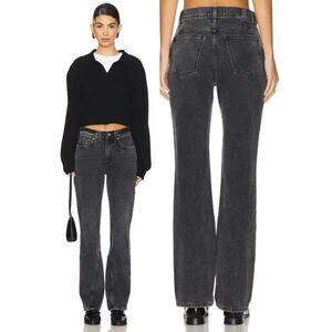 Free People Xena Slim Straight High‎ Rise Jeans Dark Night Women's Size 30 NWT